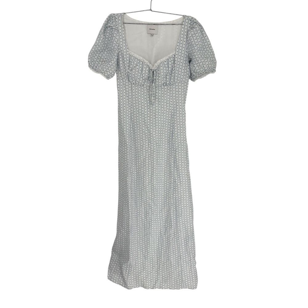 NWT Reformation Cherise Linen Midi Dress in Cindy - Picture 11 of 15